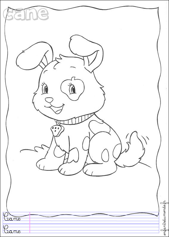 coloriage chien 1
